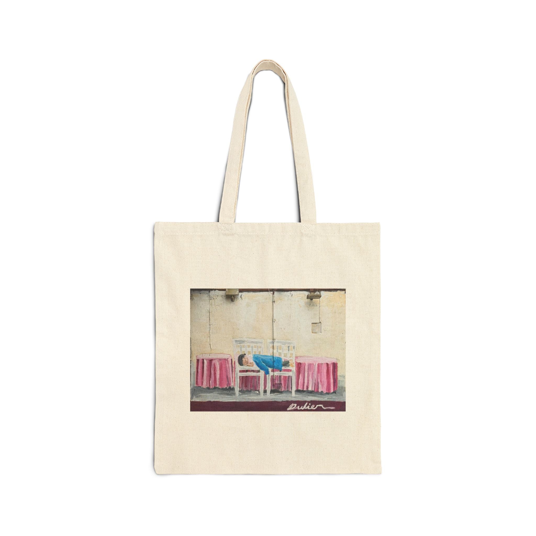 Niño en dos sillas Tote Bag